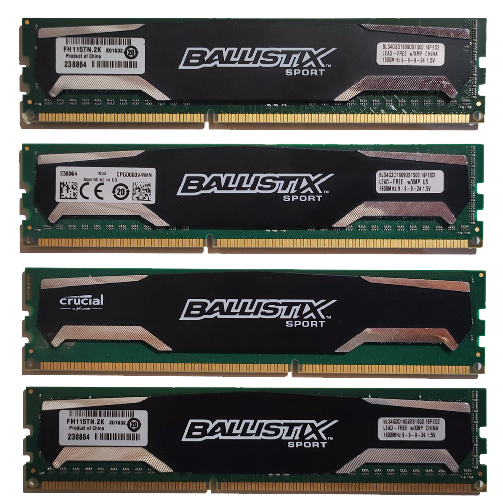 Kit 16gb 4x4 Crucial Ballistix DDR3 – Logix